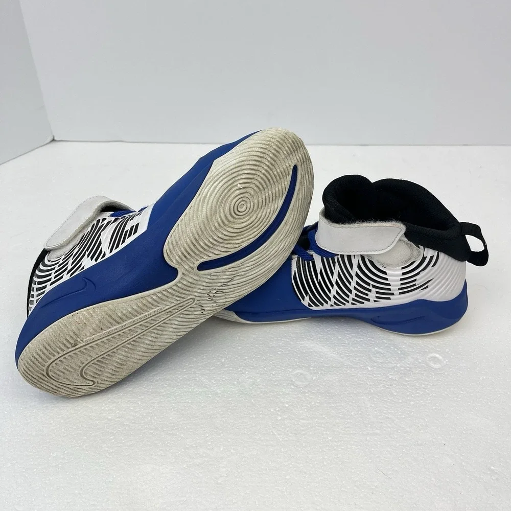 Nike Team Hustle D9 Kid Child Shoes Sneakers Size 3Y Youth Blue White AQ4225-405